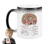 Mother's Day Ceráca Mug, Funny Coffee Mug | Ceráca to Dear Mom Mug | Novelty Color Changing Coffee Mug, Temperature Sensitive Water Mug for Women, Birthday,