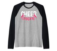 Mother's Day Cheerleading Mommy Cheerleader Mama Cheer Mom Raglan Baseball Tee