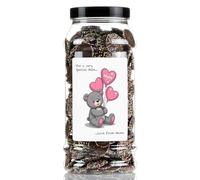 Mothers Day Chocolate Jazzies Sweet Gift Jar by Just Treats - Personalised - Bear Hugs - J6
