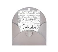 Mother'S Day Christmas Math Geometry G alculus Print Greeting Card,4x6in Pearl Paper With Envelope For Birthday Thank You