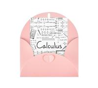 Mother'S Day Christmas Math Geometry G alculus Print Greeting Card,4x6in Pearl Paper With Envelope For Birthday Thank You