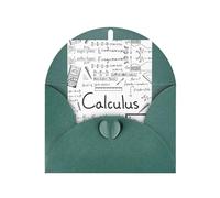 Mother'S Day Christmas Math Geometry G alculus Print Greeting Card,4x6in Pearl Paper With Envelope For Birthday Thank You