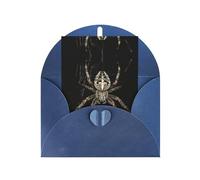 Mother'S Day Christmas Scary Spider Print Greeting Card,4x6in Pearl Paper With Envelope For Birthday Thank You