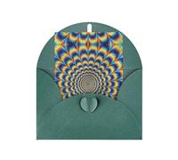 Mother'S Day Christmas Spiral Optical Illusion Gif Print Greeting Card,4x6in Pearl Paper With Envelope For Birthday Thank You