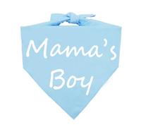 Mothers Day Dog Bandana Mom’s Boy Gender Reveal Pets Bandana Reversible Triangle Dogs Scarf Photo Prop Blue