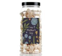 Mothers Day Dusted Milk Bottles Sweet Gift Jar by Just Treats - Midnight Blooms - J9