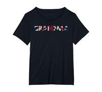 Mothers Day Funny Grandma British England T-Shirt, Women's Plus, Black, 5X