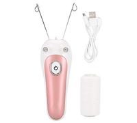 Mother's Day Gift Electric Body Facial Hair Removal Threading Physical Epilator Facial Cotton Thread Trimmer Hair Remover for Women Face Arm Leg Use(Pink)