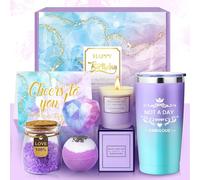 Mother's Day Gift for Her Spa Gifts for Women 2025 Not A Day Over Fabulous Tumbler Birthday Gifts for Women Ideas Lavender alentine Gift Basket for Women Mom Sister Wife Teacher Coworker Birthday
