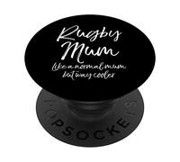 Mother's Day Gift Rugby Mum Like a Normal Mum but Way Cooler PopSockets PopGrip: Swappable Grip for Phones & Tablets