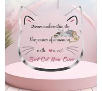 Mothers Day Gifts For Cat Mum Gifts Funny Cat Gifts For Women Girls Cats Lovers Acrylic Plaque Best Cats Mum Ever
