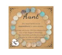 Mothers Day Gifts for Friend Sister Aunt Nana Grandma Mom Birthday Gifts for Mom Natural Stone Bead Bracelets for Women Female, S, Stone, no gemstone