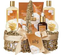 Bath and Body Gift Basket for Women Gifts Mothers Day Spa Gift Baskets Set for Women 10 Pcs Bath Spa Kit Basket Set for Women Christmas Gift Mom Mothers Birthday Gifts Set Self Skin Care Gift Sets