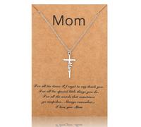 Mother's Day Gifts for Mom Wife from Daughter Son Birthday Gifts for Women Best Mom Gifts for Mom Necklace Gifts for Grandma and Stepmother in Law, 1, Stainless Steel, No Gemstone