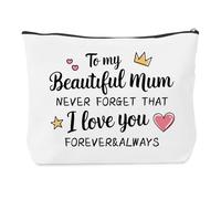 Mothers Day Gifts for Mum Birthday Gifts Best Mother's Day Birthday Presents for Mum Mom Mother Mummy Valentines Christmas Xmas Present Ideas Mummy Mama Mums Makeup Bag Cosmetic Bags from Daughter Son
