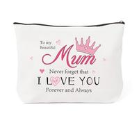 Mothers Day Gifts for Mum Birthday Gifts Makeup Bag Womens Gift for Mummy Toiletry Bag Presents for Mum Cosmetic Bags Godmother Mother in Law Mam Valentine Step Mother of The Bride Gift Mom Easter