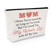 Mothers Day Gifts for Mum Makeup Bag Appreciation Gifts for Mom Meaningful Gift for Mummy Gift Ideas for Mother from Daughter Christmas Birthday Thanksgiving Present for Mum Mom Mummy Cosmetic Bag