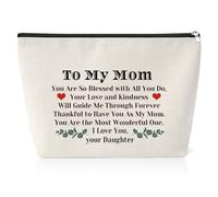Mothers Day Gifts for Mum Makeup Bag Appreciation Gifts from Daughter Religious Gifts for Mum Birthday Gifts for Mother from Daughter Stepmom Thank You Gifts Makeup Travel Pouch