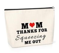 Mothers Day Gifts for Mum Makeup Bag Funny Gift for Mother Thank You Appreciation Gifts for Her Mommy Mama Mom Mother in Law Stepmom Thanksgiving Birthday Presents for Mum from Daughter Son