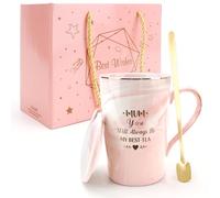 Mothers Day Gifts for Mum Mug With Gift Boxed Mum Birthday Gifts from Daughter Son Presents for Mums Stepmum 14oz Coffee Cup With Spoon Gift for Mummy Presents for Womens Day Christmas Valentines