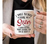 Mothers Day Gifts For Sister. Sister Gifts From Sister. Big Sisters Gift From Brother. Little Sister Birthday Gift. Funny Best Coffee Mug Cup Ideas. New Happy Funny Mugs Presents From Sister In Law
