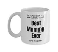 Mothers Day Gifts from Bump, Birthday Mum to be Gifts, New Mum Gifts, Baby Shower Gifts for Mum, Mummy to be Gifts - Best Mummy Ever Love The Bump, Christmas Valentines - MG0047