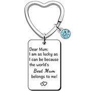 Mothers Day Gifts, Gifts for Mum, Mum Gifts, Mum Keyring Suitable for Mum Birthday Gifts, Thank You Gift, Christmas Gifts, etc (Best Mum Belongs to Me)