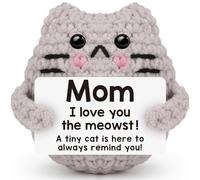 Mothers Day Gifts Positive Crochet Animals Emotional Support Crochet Mother'S Day Knitting Patterns I Love You the Meowst Cat Theme Sentimental Birthday Gifts for Women Grandma from Daughter or Son