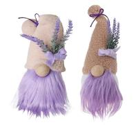 Mother's Day Gnome Lavender Flower Tomte Swedish Nisse Scandinavian Elf Dwarf Farmhouse Kitchen Decor Shelf Tiered Tray Decorations