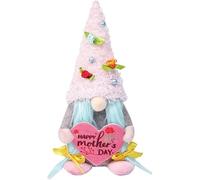 Mothers Day Gonk Decorations, Handmade Gonks Dwarf Doll Gifts for Him Her, Plush Valentines Gonk Handmade Gnome Dolls Spring Mini Faceless Dwarf Elf Decorations for Mother's & Valentine's Day (B)