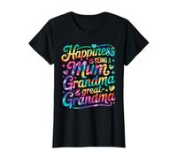 Mother's Day Happiness is Being A Mum Grandma Great Grandma T-Shirt