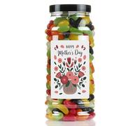 Mothers Day Jelly Beans Sweet Gift Jar by Just Treats - Blooming with Love - J17