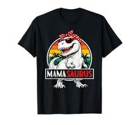 Mother's Day Mama Saurus Dinosaur Mom Funny T Rex Family T-Shirt