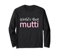 Mothers Day Mom Apparel German Mutter World's Best Mutti Long Sleeve T-Shirt