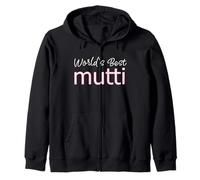 Mothers Day Mom Apparel German Mutter World's Best Mutti Zip Hoodie