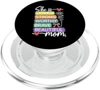 Mother's Day Mom She Is Loved Strong Worthy Beautiful PopSockets PopGrip for MagSafe