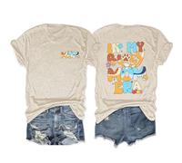 Mother's Day Mom T-Shirt In My Bluey Mom Era Tees Shirt For Women Mama Graphic Tee Tops(Sand,XXL)