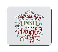 Mothers Day Mouse Pad Christmas Hangings Do Not Get Your Tinsel in A Tangle Star Decorations Style B Neoprene Office Supplies & Gaming Computer Desk Accessories Square Shape Design Only