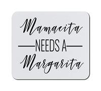 Mother's Day Mouse Pad Mom Mamacita Needs A Margarita Neoprene Office Supplies & Gaming Computer Desk Accessories Square Shape Design Only