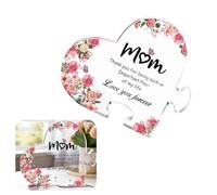 Mothers Day Mum Gifts, Mother Heart Shaped Acrylic Plaque Anniversary Keepsake, Mum Birthday Gifts, Acrylic Engraved Puzzle Mum Presents, Beautiful Butterfly shaped Acrylic Plaque Gifts for Mum