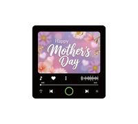 Mother's Day Musical Fridge Magnet Gift for Mum - Plays Song at the Press of a Button, Can be Personalised with Custom Photo & Voice Message - Unique Keepsake Souvenir - Made in UK (MD02)