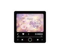 Mother's Day Musical Fridge Magnet Gift for Mum - Plays Song at the Press of a Button, Can be Personalised with Custom Photo & Voice Message - Unique Keepsake Souvenir - Made in UK (MD01)