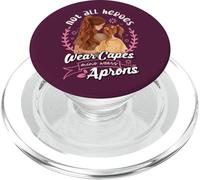 Mother's Day Not All Heroes Wear Capes Mine Wears Aprons Mom PopSockets PopGrip for MagSafe
