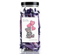Mothers Day Parma Violets Sweet Gift Jar by Just Treats - Personalised - Bear Hugs - J25