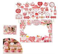 Mother's Day Photo Booth Frame, Selfie Party Decorations Photo PropFrame,Best Mom SelfieFrames,Large Party Decorations for Festival PhotoFrame Prop, Creative Selfie Accessory Photoes Prop Frame