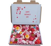 Mothers Day Pick N Mix Sweets Gift Box Hamper Retro Sweet Present - Love Heart Sweets Wedding 400 Gram