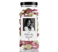 Mothers Day Pink and White Mice Sweet Gift Jar by Just Treats - Photo - A Mother's Love - J26