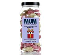 Mothers Day Pink and White Mice Sweet Gift Jar by Just Treats - Something Amazing - J26