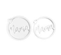Mother's Day Resin Molds - Epoxy Resin Mold, Craft Tool, Creative Round Shape Circular Silicone Casting Stencil, Handmade Base for Sentimental Keepsakes | Custom DIY Art Gift for the