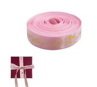 Mothers Day Ribbon, 5 Yard Pink Happy Mothers Day Ribbon for Gifts Wrapping Crafts, 16mm Wide Mothers Day Decorations Ribbon for Balloons Bows Cake Wreath Garland Presents Wrapping Arts Crafts DIY